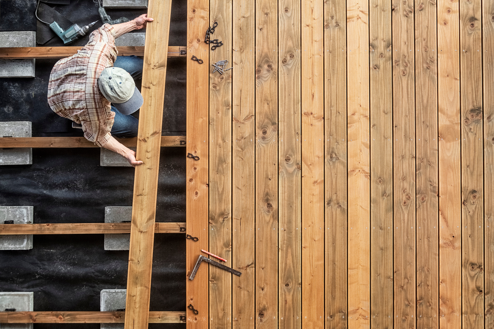 houten terras plaatsen