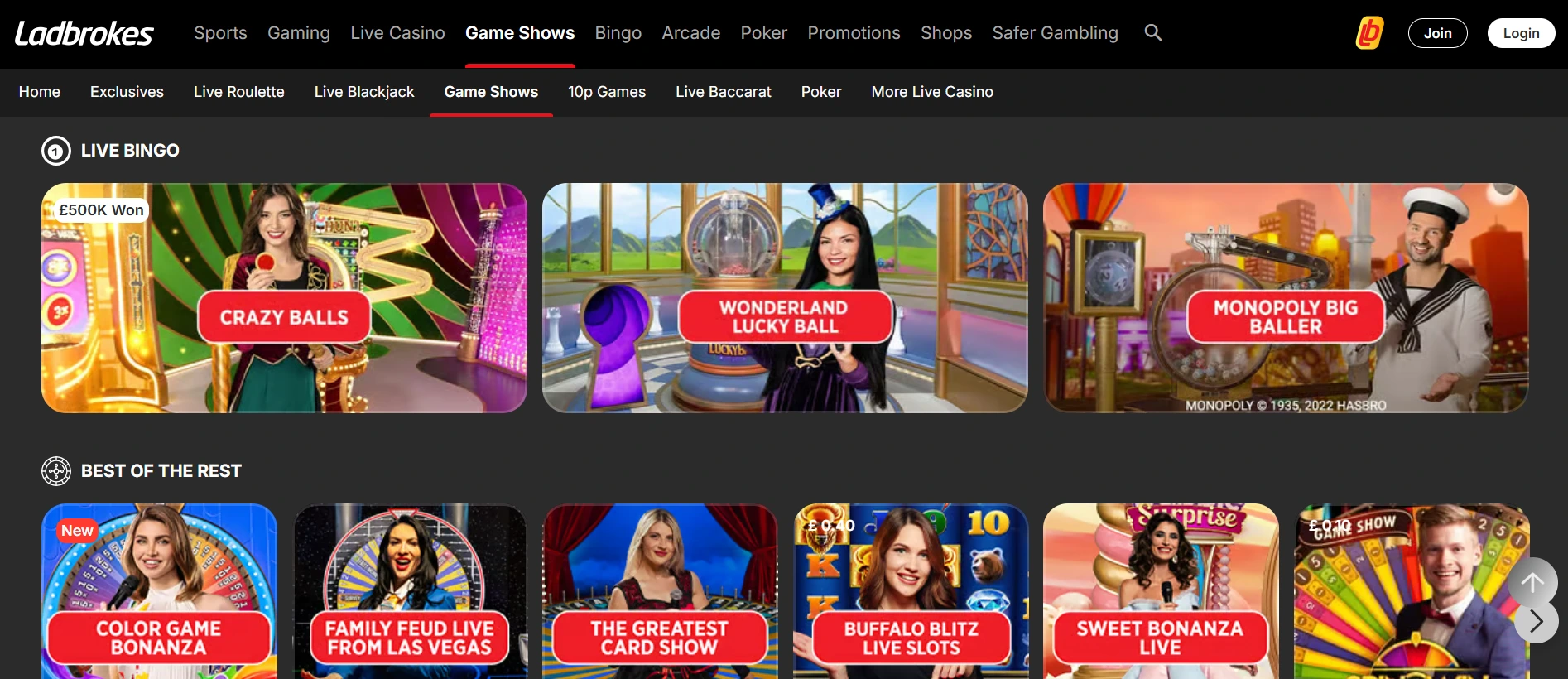 Ladbrokes casinosite